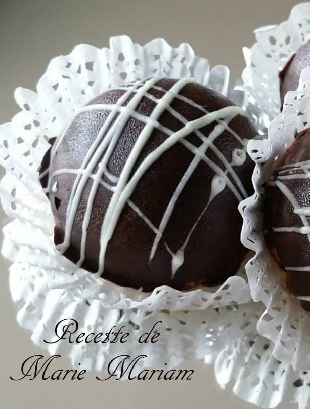 demi spheres sablées fourées