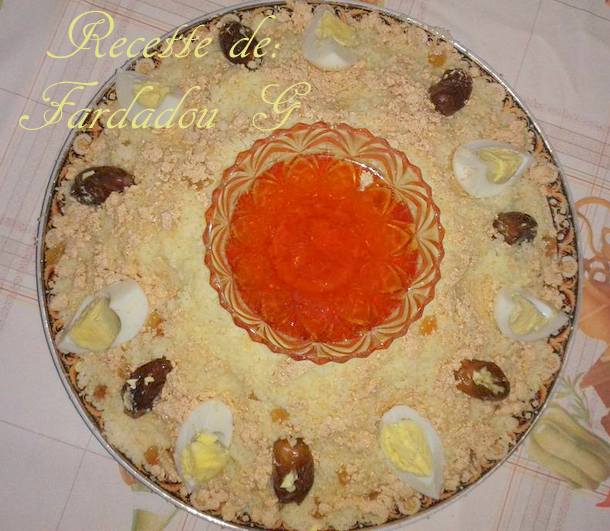 seffa, couscous sucré a la halwa turc