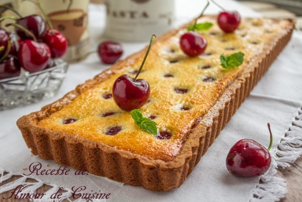 tarte amandine aux cerises