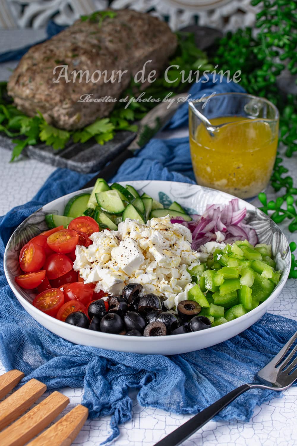Recette de la salade grecque simple 