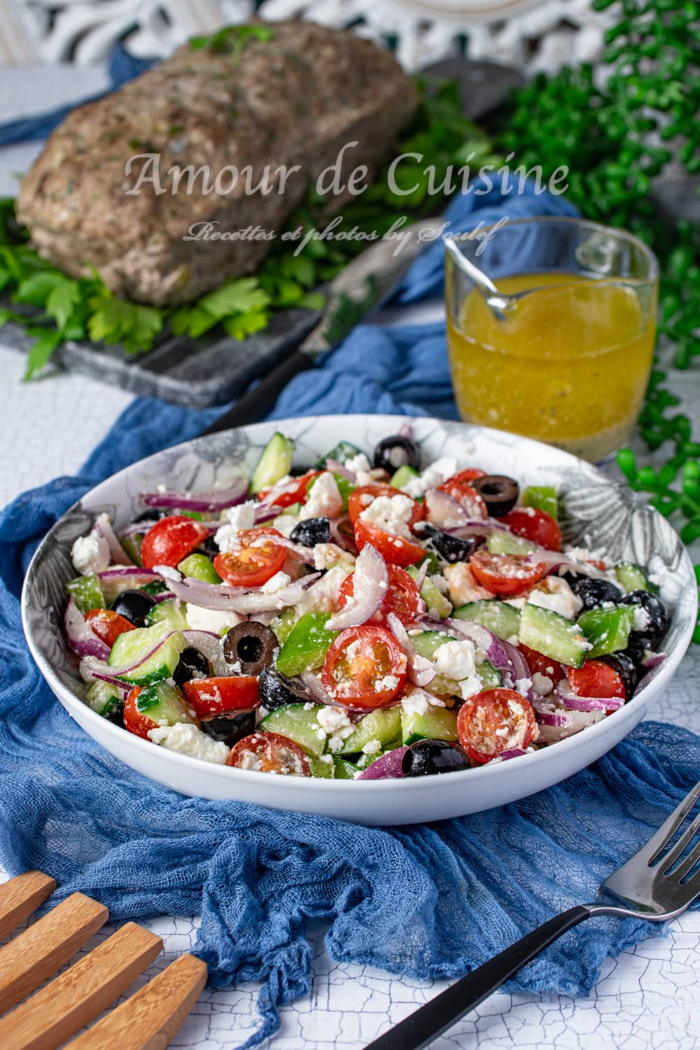 Recette de la salade grecque simple