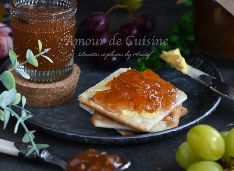 confiture de raisins verts