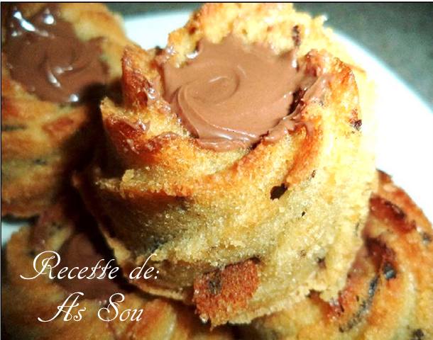 Financiers au chocolat vermicelles