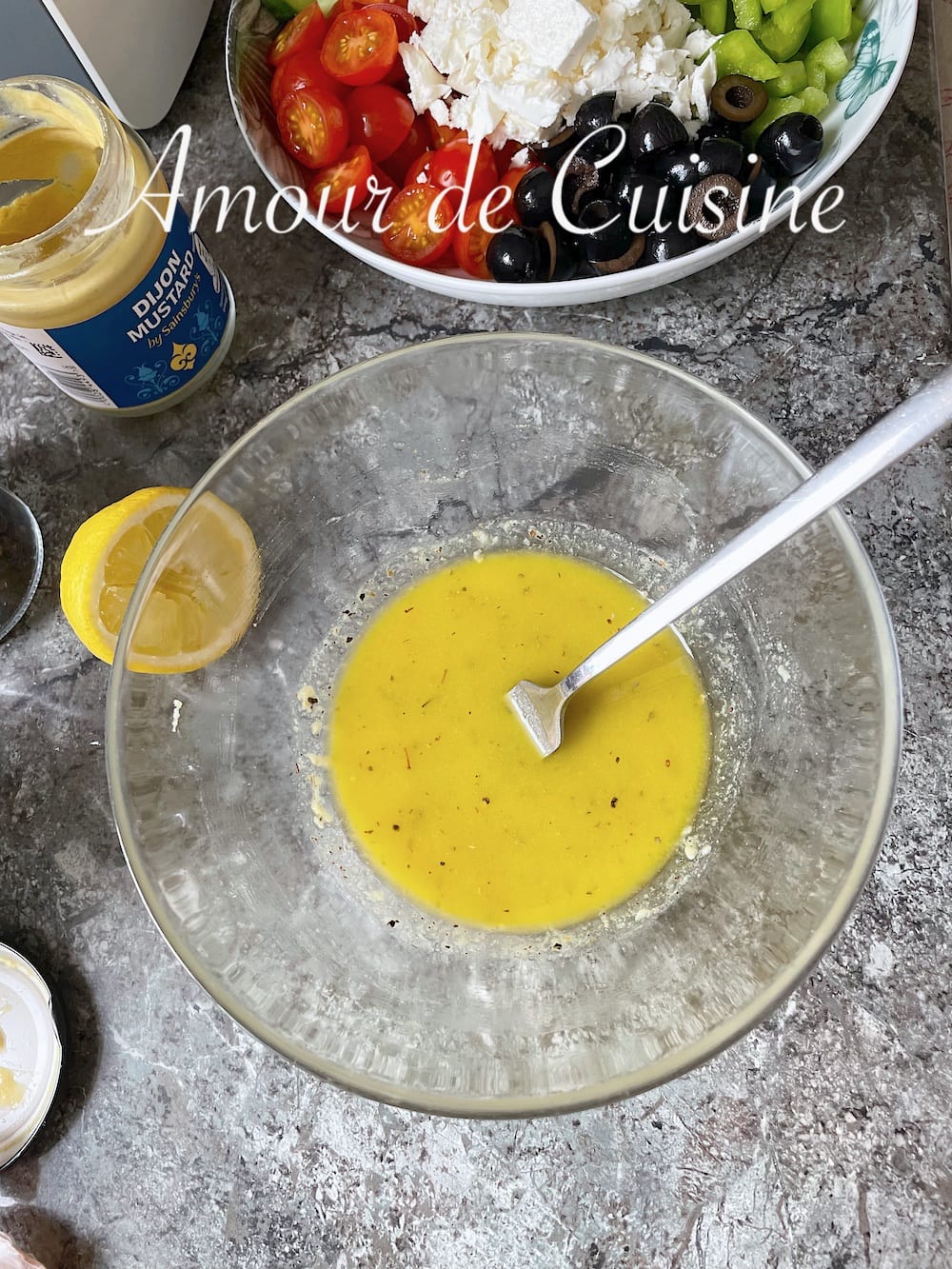 vinaigrette de la salade grecque