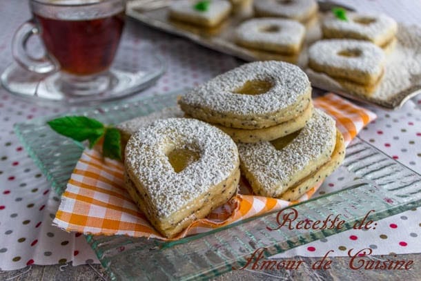 Sablés au citron et grains de pavot sans oeuf