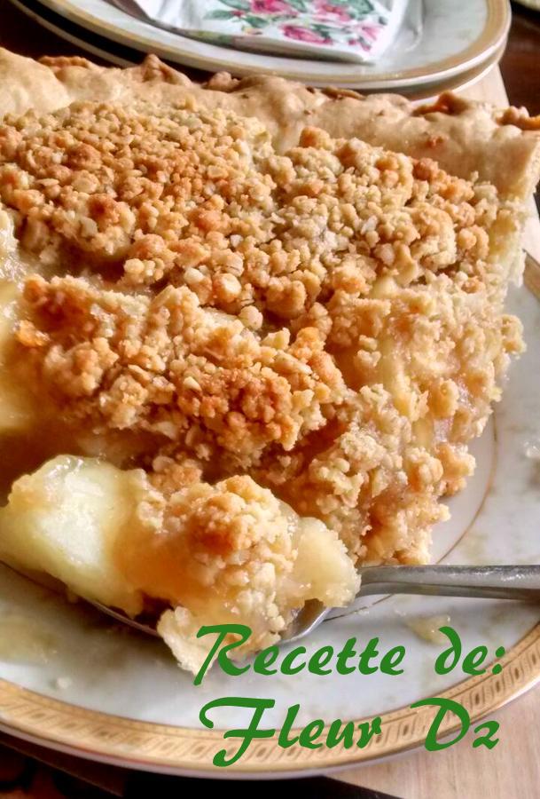 tarte crumble aux pommes