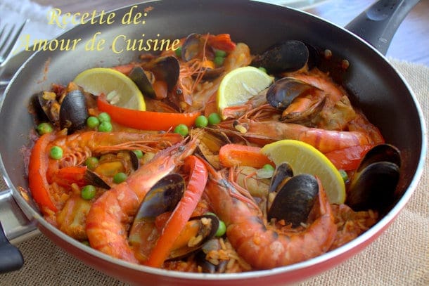 Paella au poulet