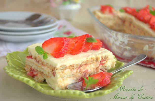 tiramisu aux fraises