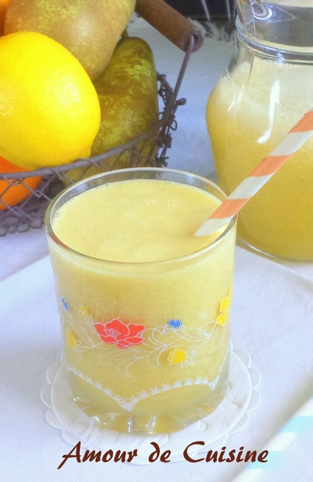 jus de poires a la centrifugeuse