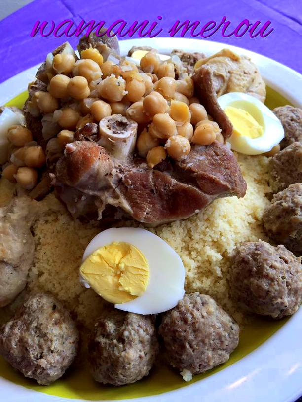 mhawer couscous constantinois a la viande hachée