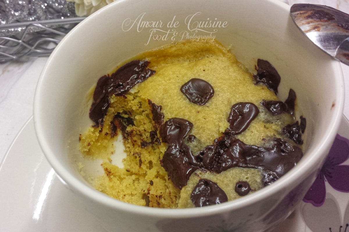 les mugcakes cookies aux pepites de chocolat
