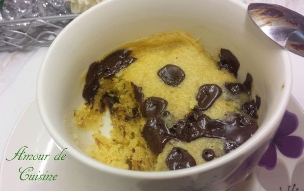 Mug cake cookies au chocolat