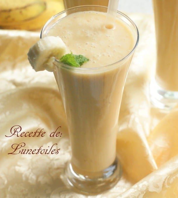 Smoothie peches et bananes