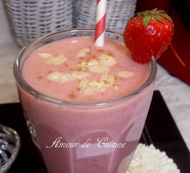 smoothie gateau aux fraises