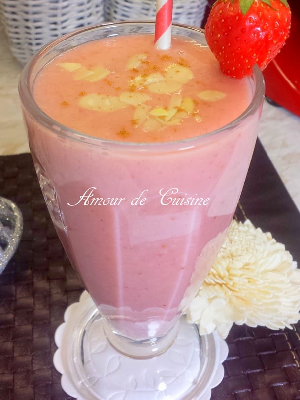 smoothie gateau aux fraises 1