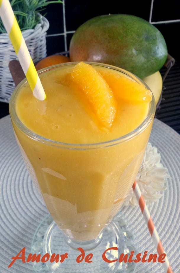 smoothie orange mangue