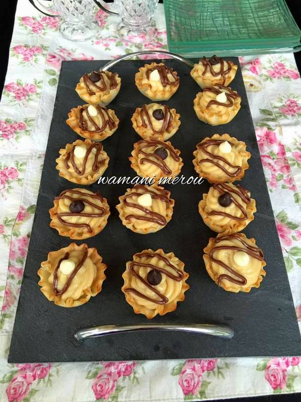 tartelettes pate a filo et creme patissiere