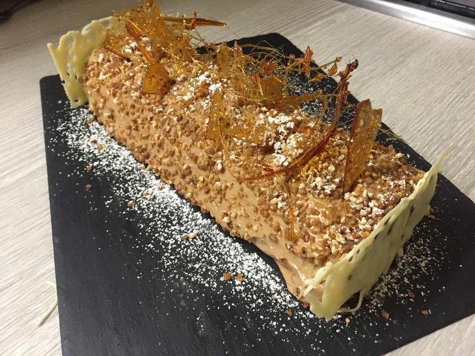 buche à la crème parlinée