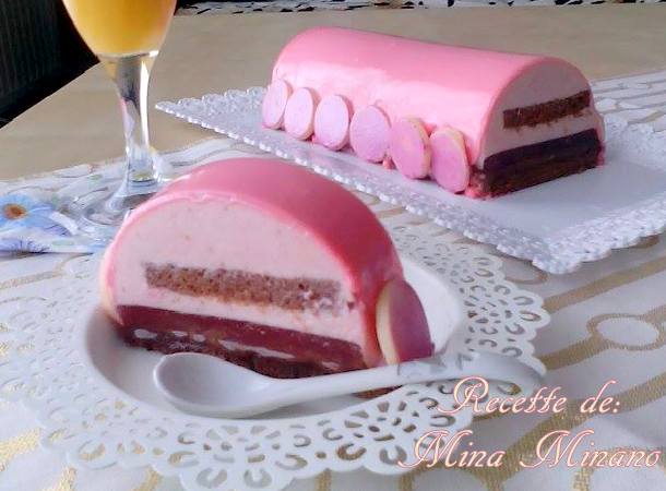 buche framboise chocolat