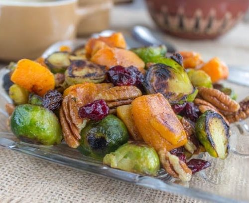 Choux De Bruxelles Et Courge Butternut Rotis Amour De Cuisine