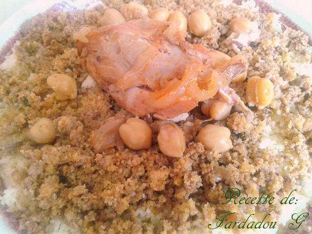 couscous bel maamar a la viande hachée