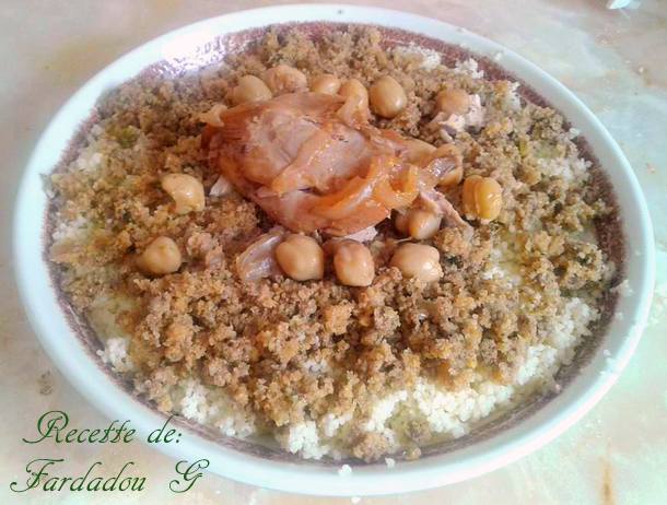 Couscous bel maamar a la viande hachée