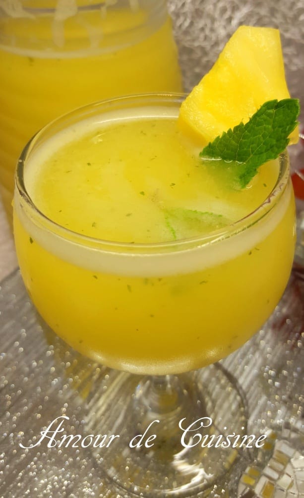 jus amincissant brule graisse ananas et citron