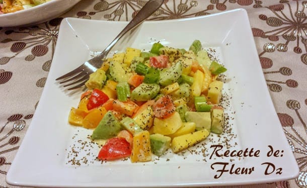 Salade variée Céleri et mangue