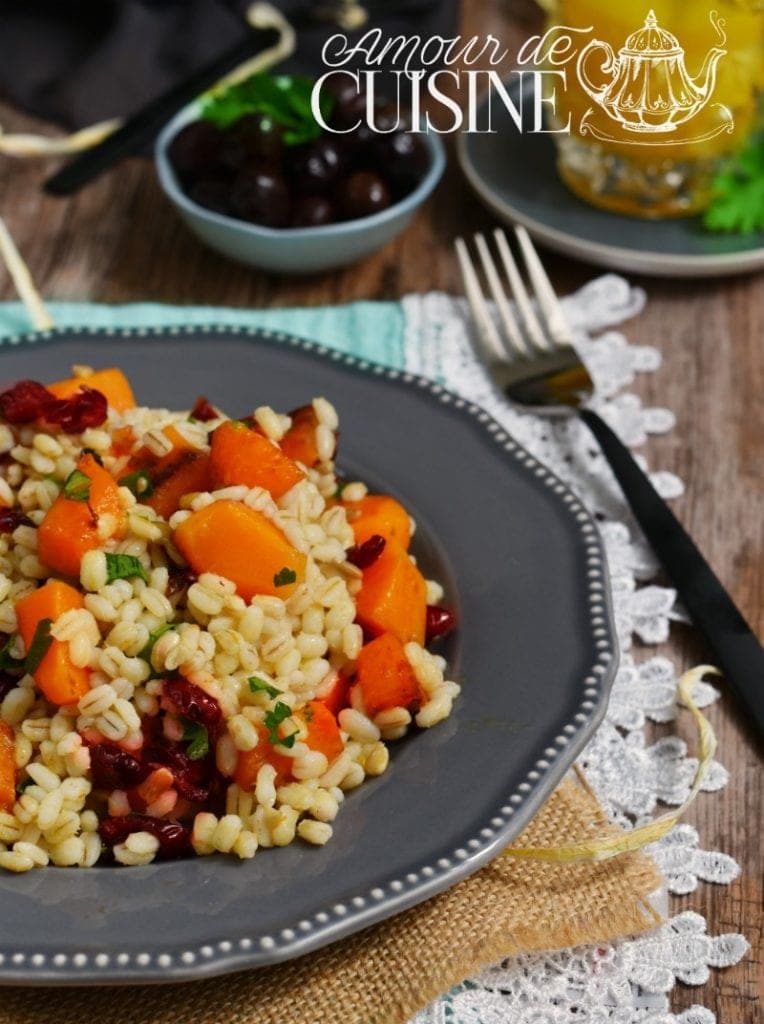 Salade d'orge à la courge musquée butternut