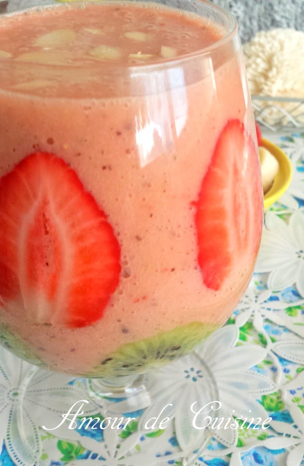 smoothie kiwi fraises