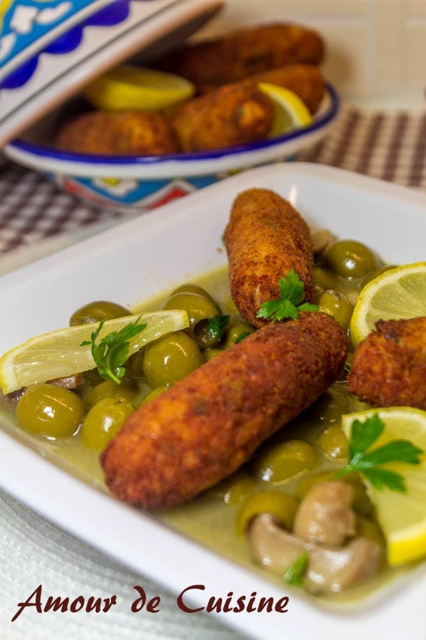 tajine zitoune aux croquettes de poulet 1