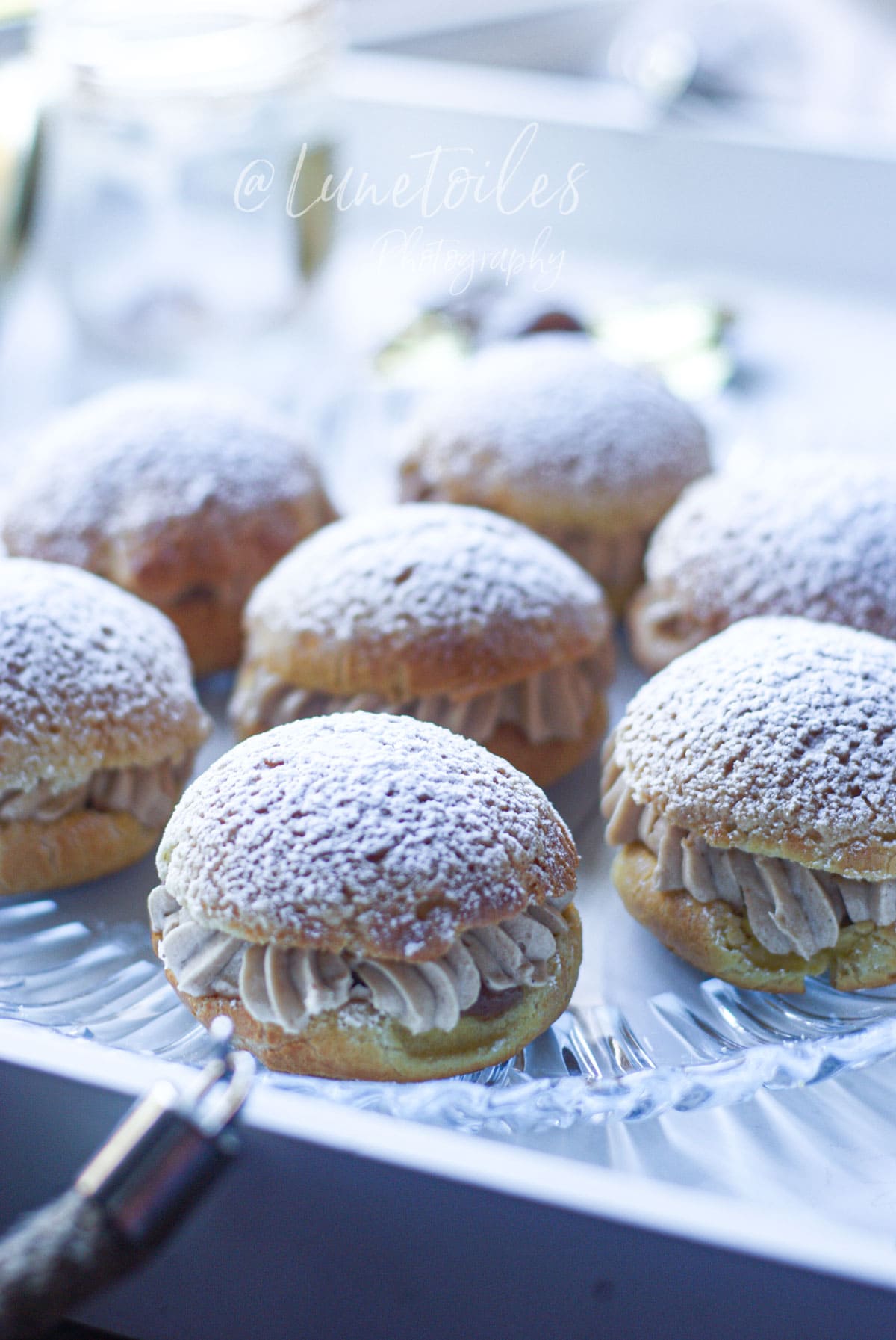 chou a la creme de marron et craquelin