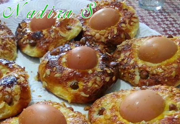 khbizate yennayer, petits pains aux oeufs durs