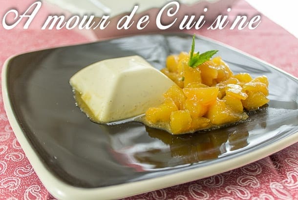 panna cotta pomme caramelisee