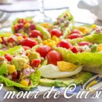 salade variée et poivron et thon