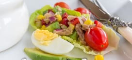 salade fraîcheur aux poivrons thon et avocat