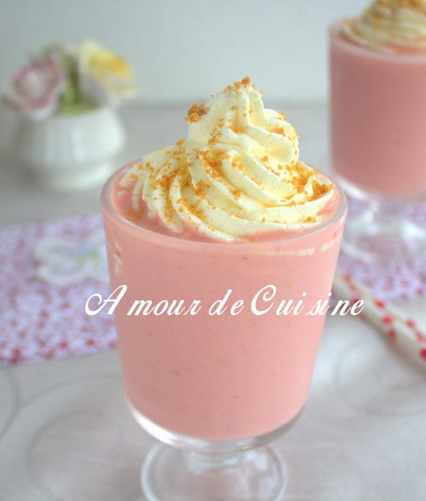 Smoothie cheesecake aux fraises