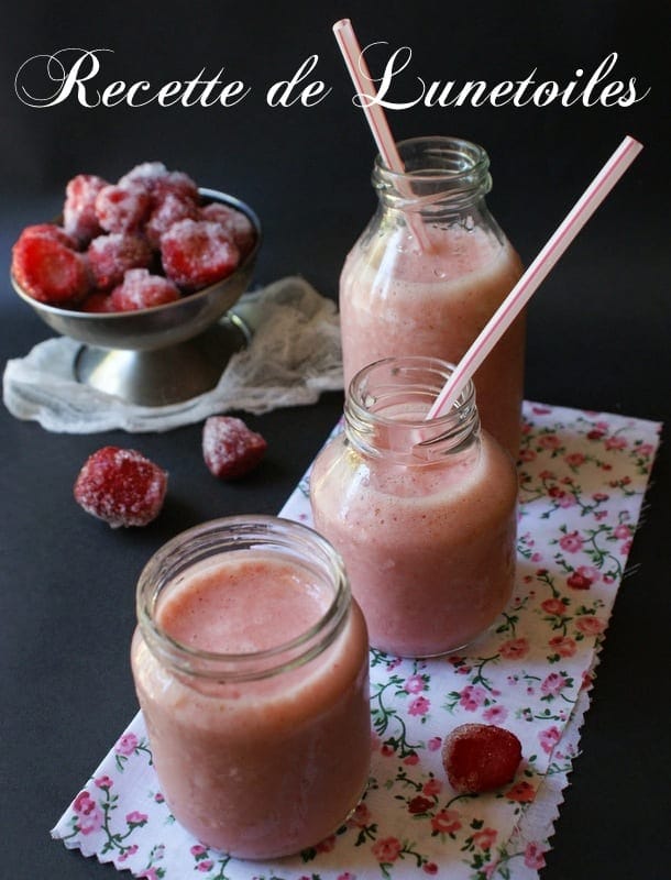 smoothie fraises litchis