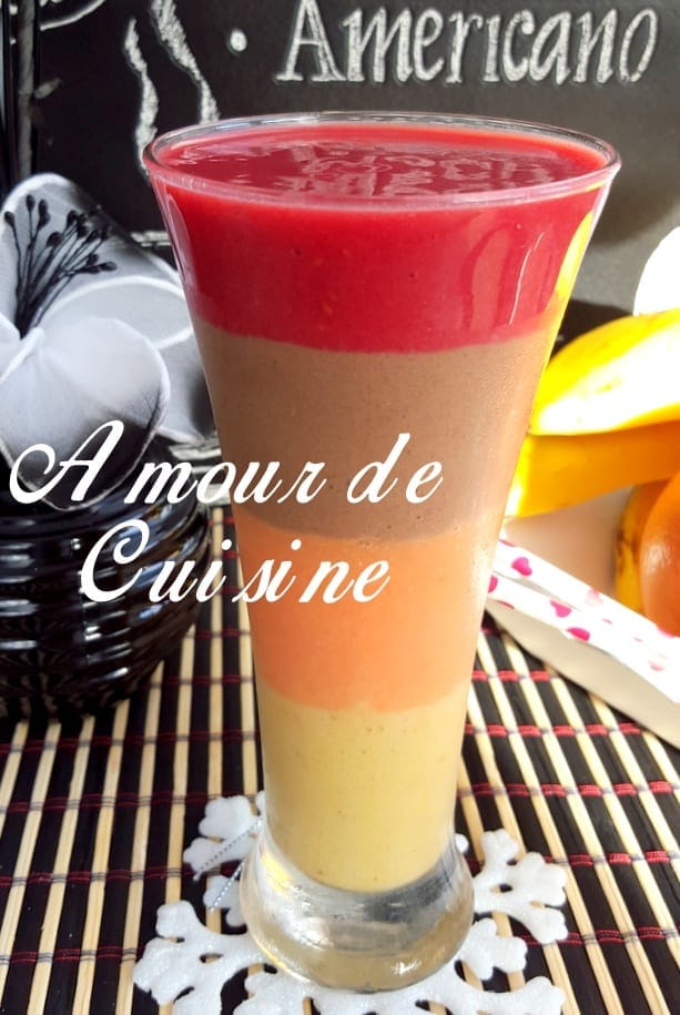 smoothie multicolore multi saveurs