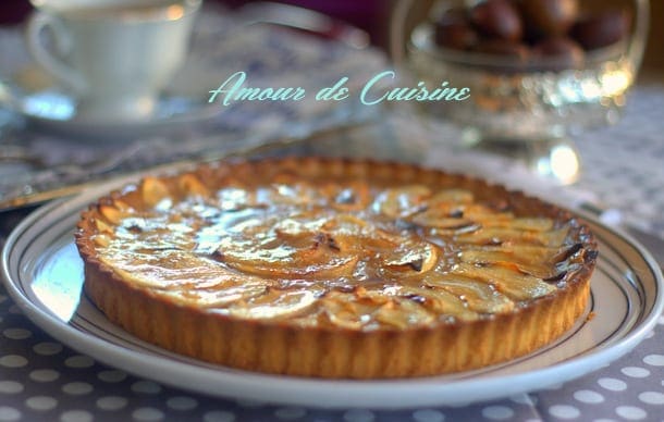 tarte aux pommes a la creme de marrons