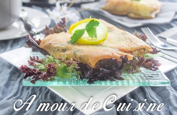 bourek Annabi, carrés viande hachée et oeuf
