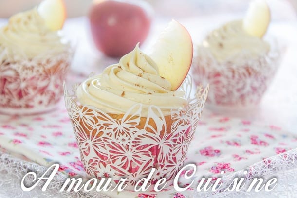 Cupcakes aux pommes et mascarpone