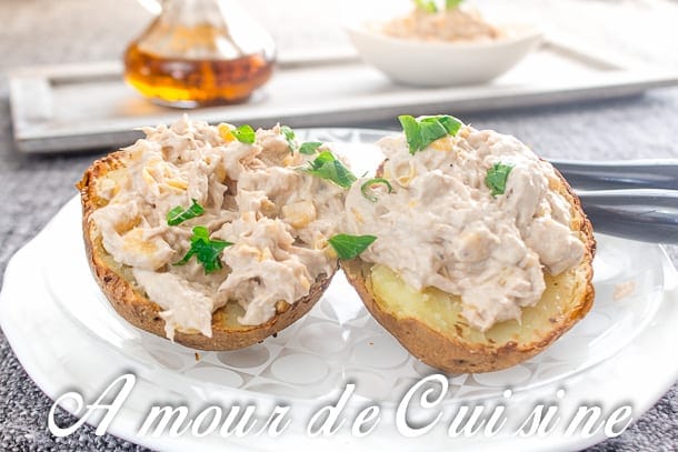 Pomme De Terre Au Four Et Rillettes De Thon Amour De Cuisine