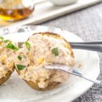 pommes de terre en robe des champs à la rillettes de thon