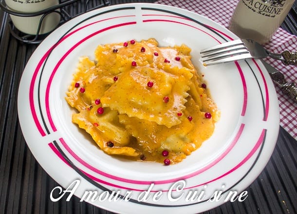 raviolis au saumon et sauce rosée 1