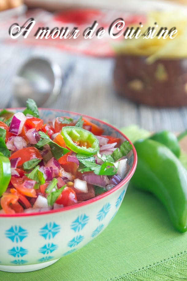 recette pico de gallo ou salsa a la tomate 1