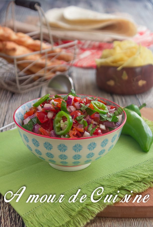 recette pico de gallo ou salsa a la tomate