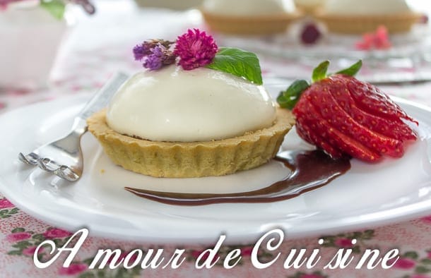 tartelettes chocolat panna cotta a la fleur d’oranger