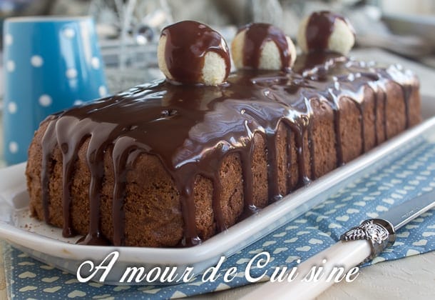 cake au chocolat et boulettes de noix de coco