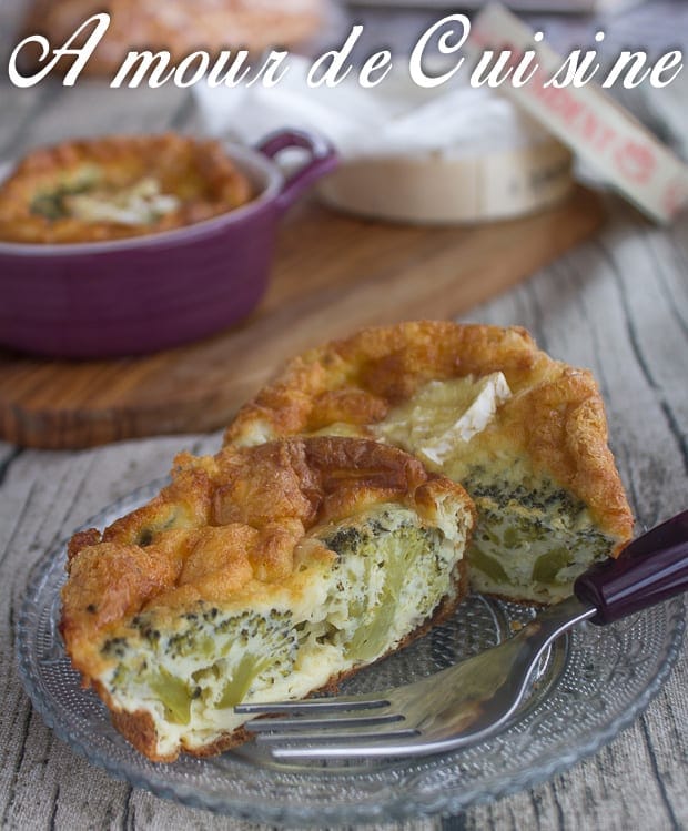 flan aux brocolis et camembert 2